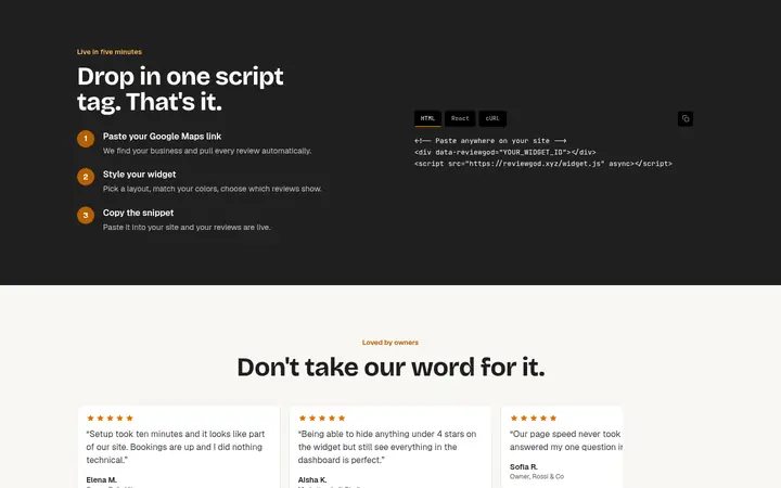 Screen from reviewgod.xyz